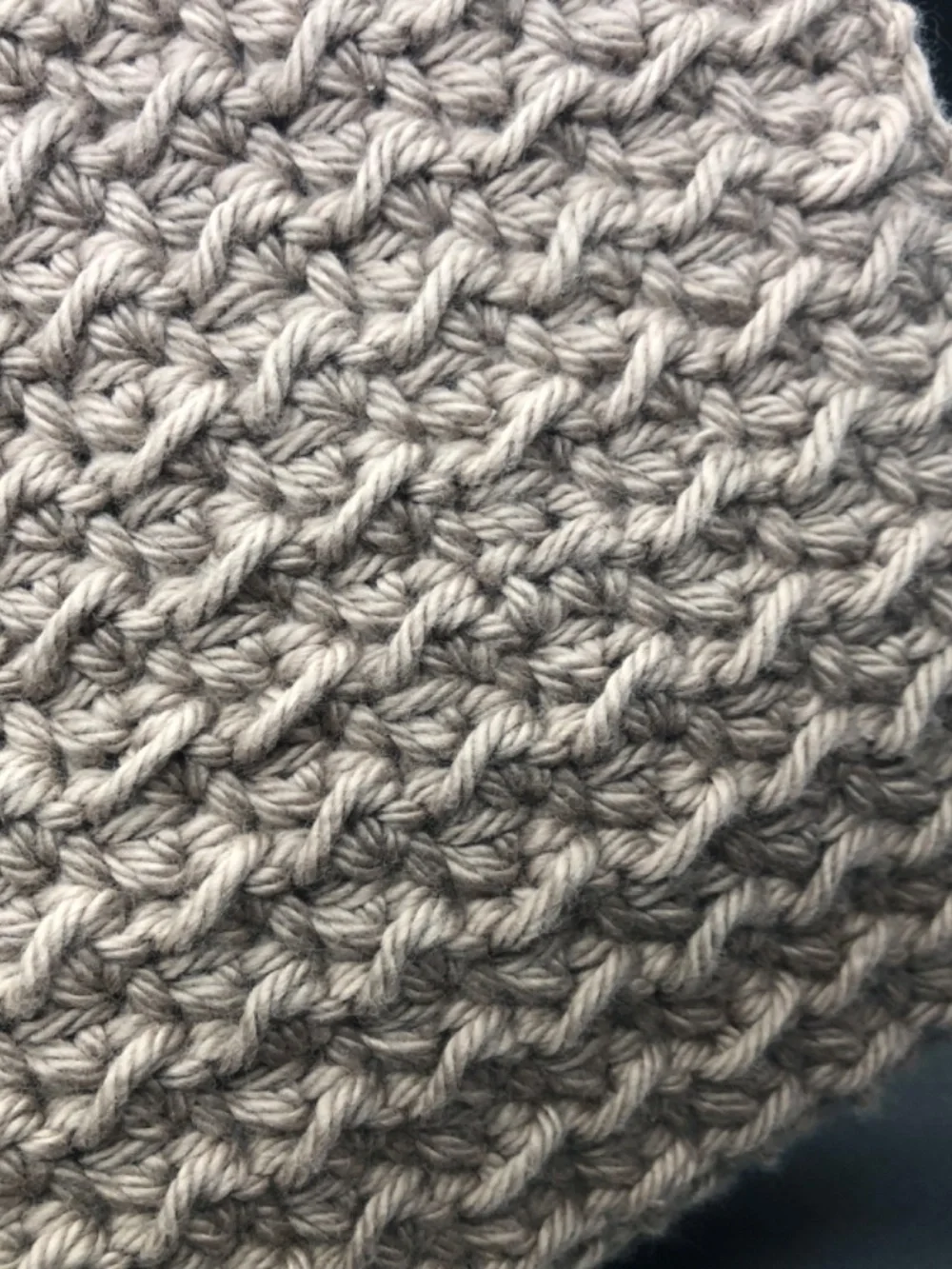 Handmade Crochet Dish Cloth, 100% Cotton Reusable Kitchen Washcloth, Khaki